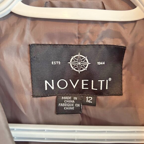 Ladie's coat, raincoat, 3 season, knee length, Beige, Size 12 - Picture 4 of 11